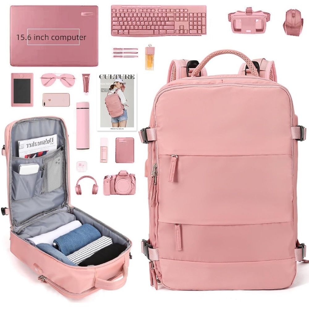 Multifunctional Large Capacity Backpack Ladies Bu… - image 2